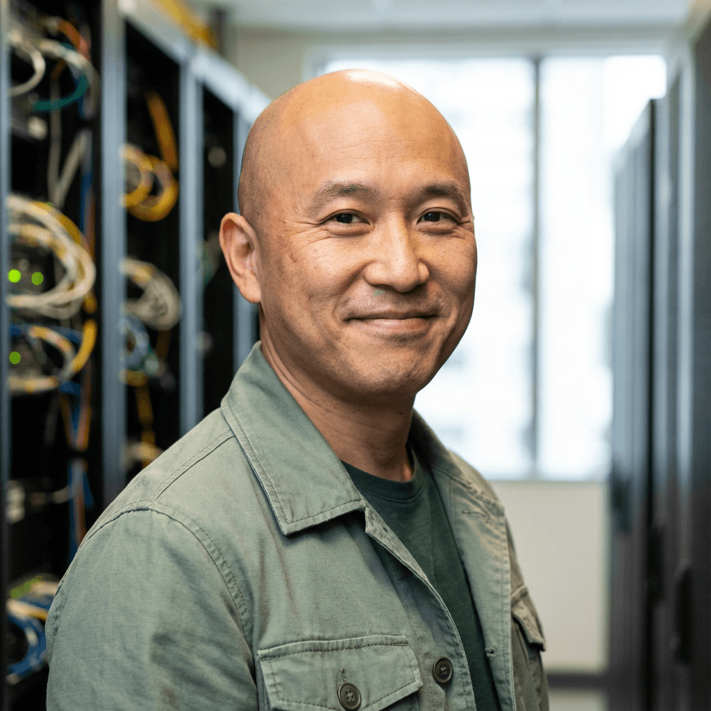 Marcus Chen in his office